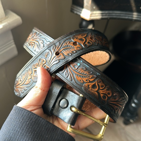 Coronado western leather belt - Picture 5 of 8